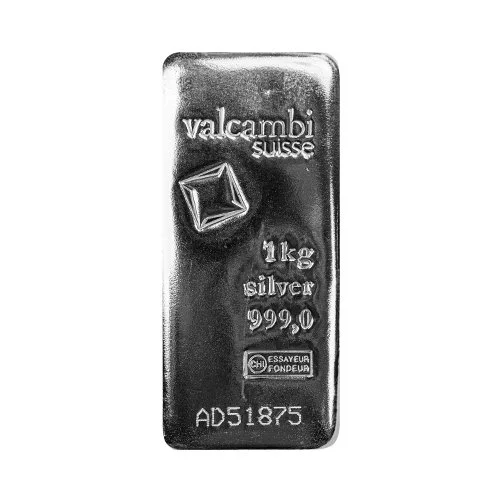 1 Kilo Silver Bar — Front
