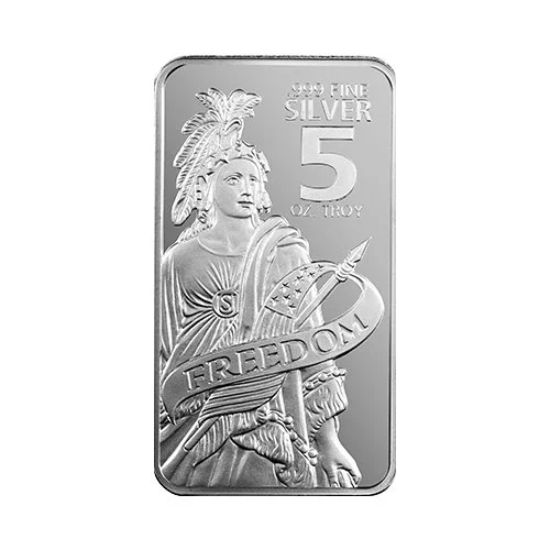 5 oz Freedom Bar — Obverse