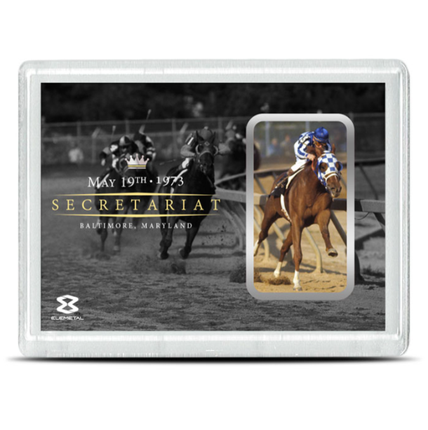 Secretariat Silver Baltimore Bar — Front