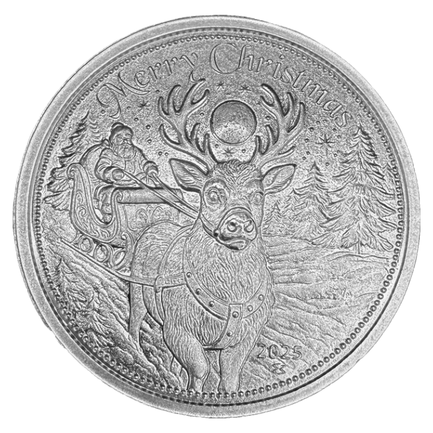 Silver 2025 Christmas Eve Round — Obverse