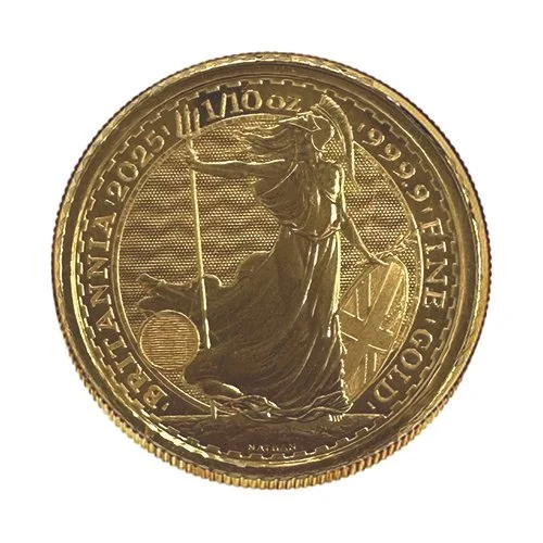 1/10 oz English Gold Britannia — Reverse