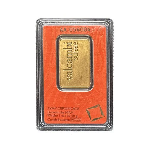 1oz Gold Bar Valcambi