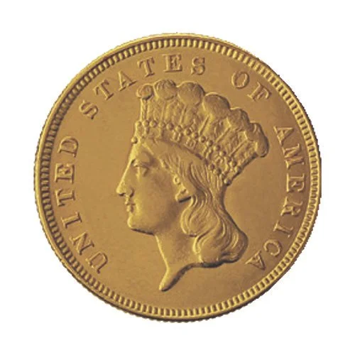 $3 Gold Indian Princess