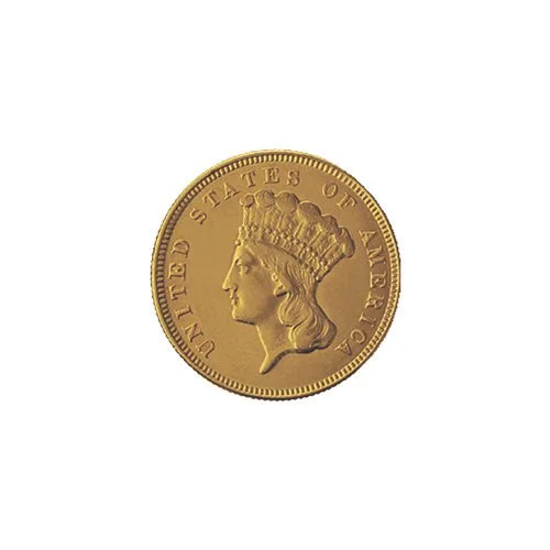 $3 Gold Piece, Indian Princess — Obverse