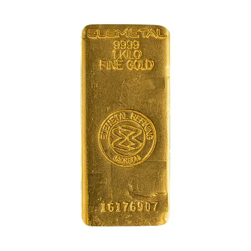 1 Kilo Gold Bar — Front