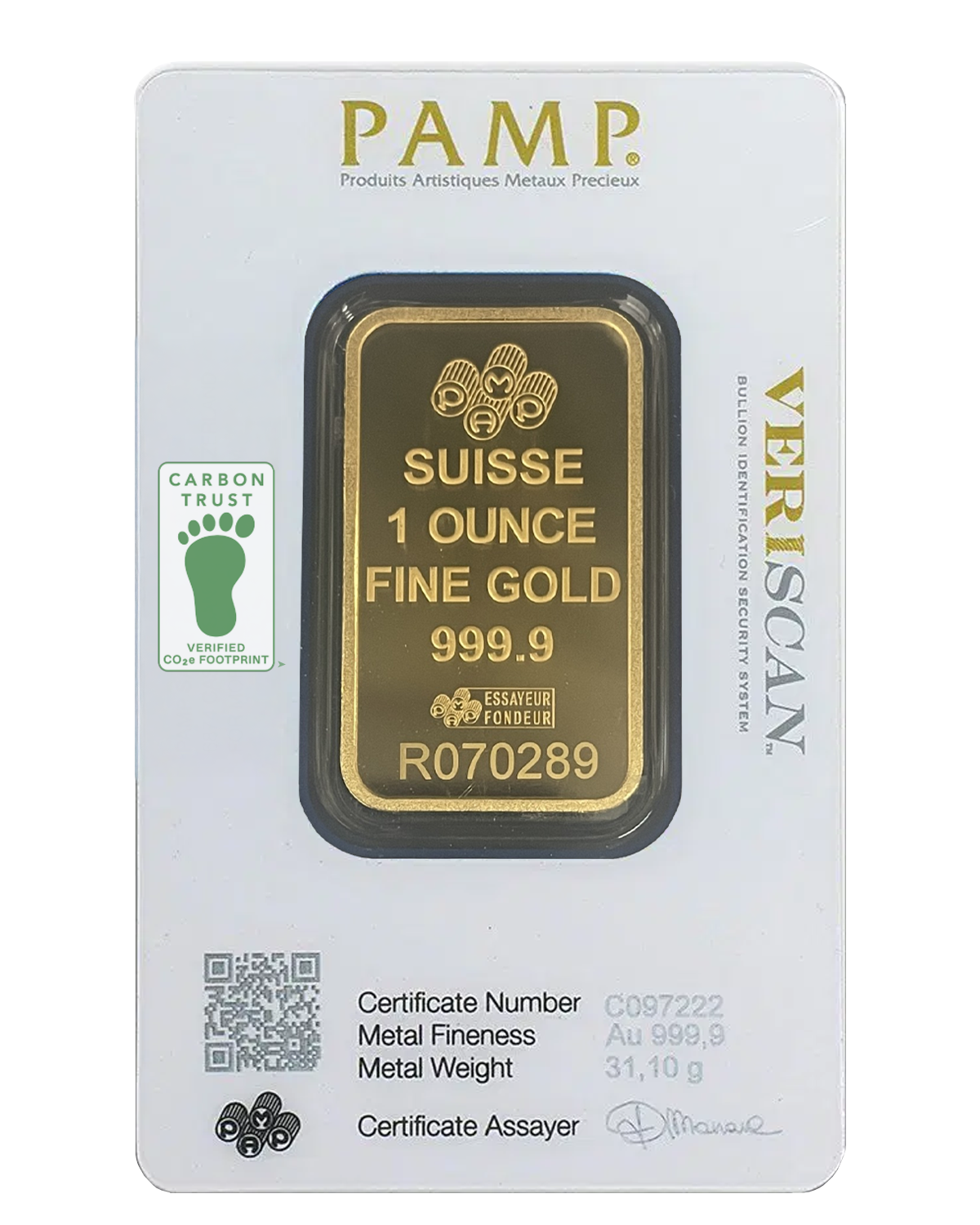 1 oz Gold PAMP Fortuna