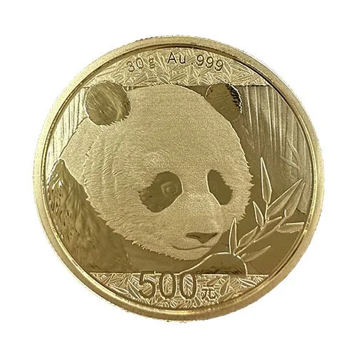 30g Chinese Gold Panda — Obverse