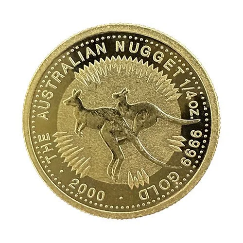 ¼ oz Australian Gold Kangaroo — Reverse