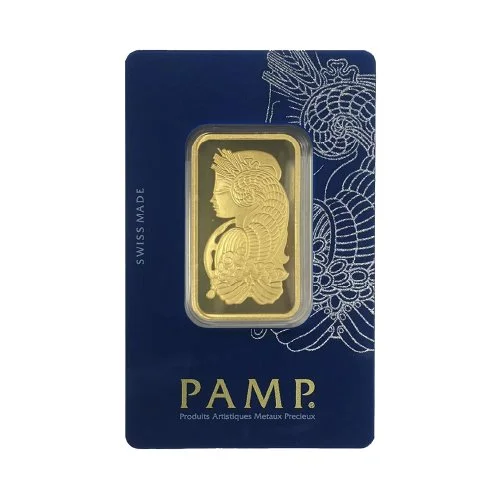 1 oz Gold PAMP Fortuna — Obverse