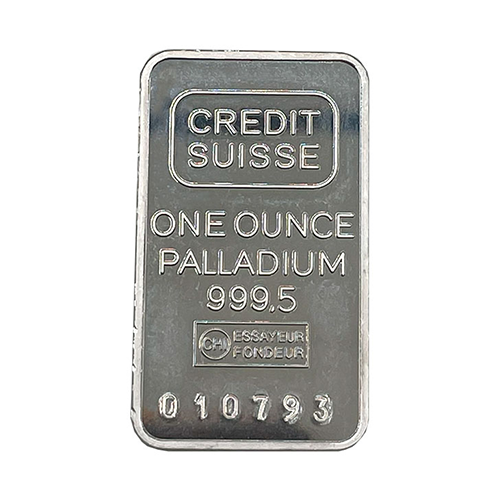 1 oz Palladium Bar