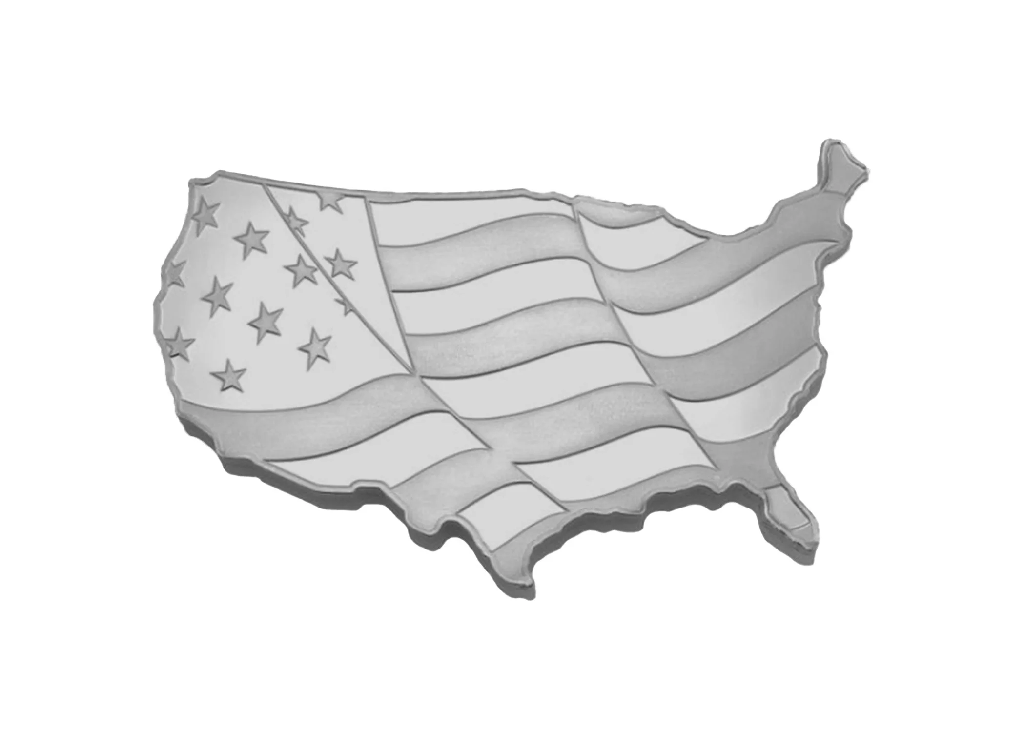 5 oz Elemetal USA Flag — Obverse