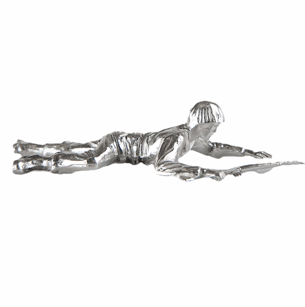 Crawling Rifleman Silver Soldier — Front