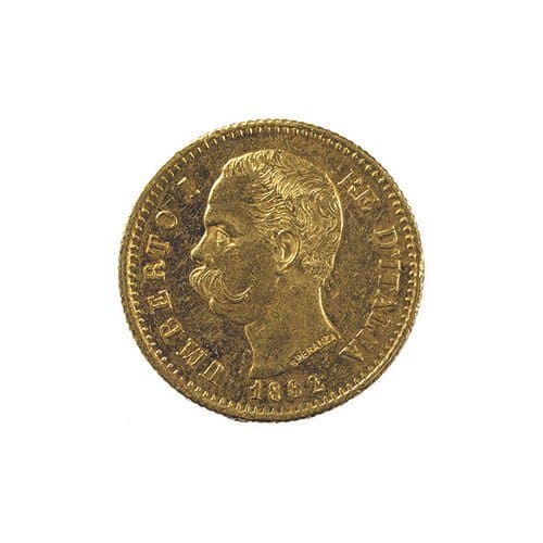 Italy Gold 20 Lire — Obverse