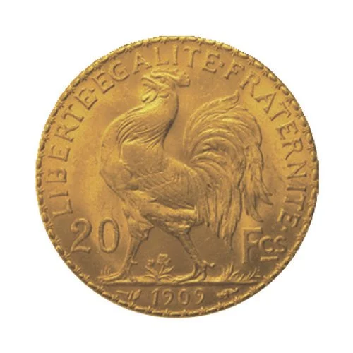 Rooster 20 Franc